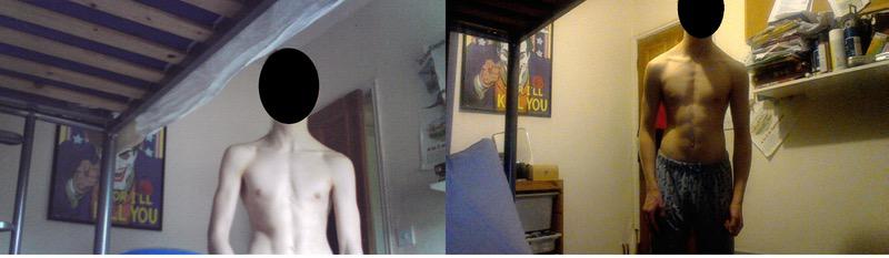 5 feet 10 Male 22 lbs Muscle Gain 119 lbs to 141 lbs