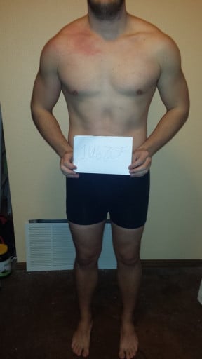 A picture of a 6'0" male showing a snapshot of 190 pounds at a height of 6'0