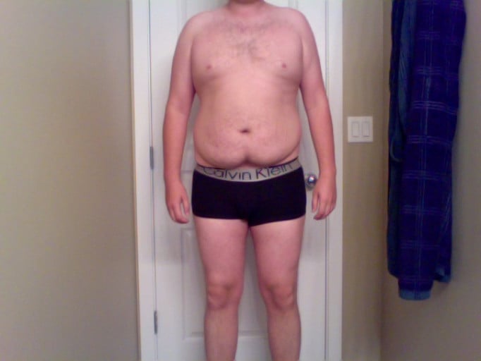 A progress pic of a 6'1" man showing a snapshot of 240 pounds at a height of 6'1