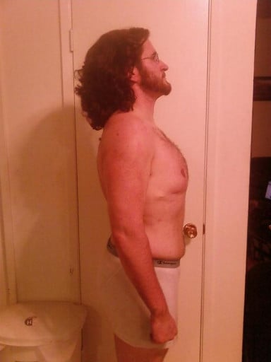 A progress pic of a 5'9" man showing a snapshot of 185 pounds at a height of 5'9