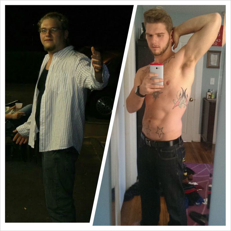 5 foot 11 Male Before and After 105 lbs Weight Loss 280 lbs to 175 lbs