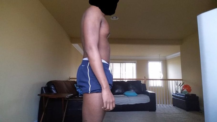 A progress pic of a 6'3" man showing a snapshot of 209 pounds at a height of 6'3
