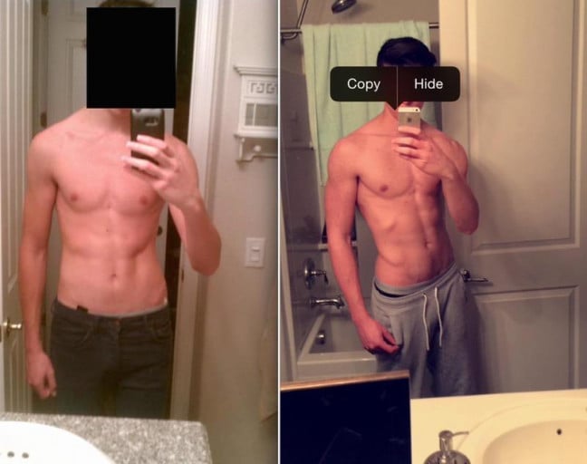 6 foot 5 Male 40 lbs Weight Gain Before and After 140 lbs to 180 lbs