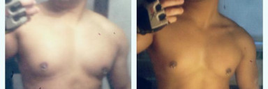5'2 Male Before and After 18 lbs Fat Loss 160 lbs to 142 lbs