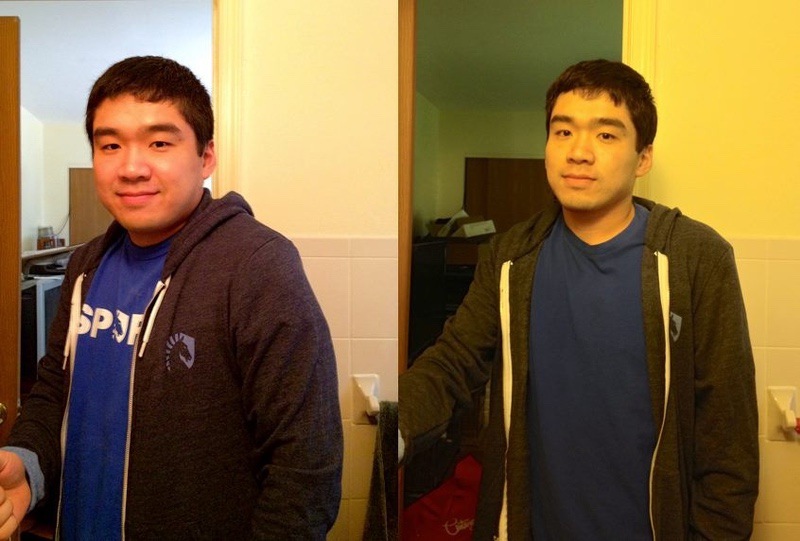 5 foot 6 Male 40 lbs Fat Loss Before and After 190 lbs to 150 lbs