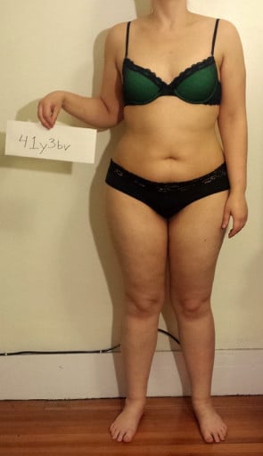 A progress pic of a 5'6" woman showing a snapshot of 175 pounds at a height of 5'6