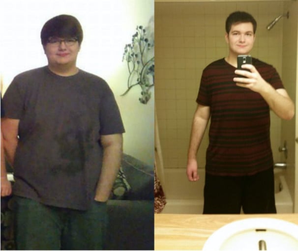 6'2 Male Progress Pics of 75 lbs Fat Loss 315 lbs to 240 lbs