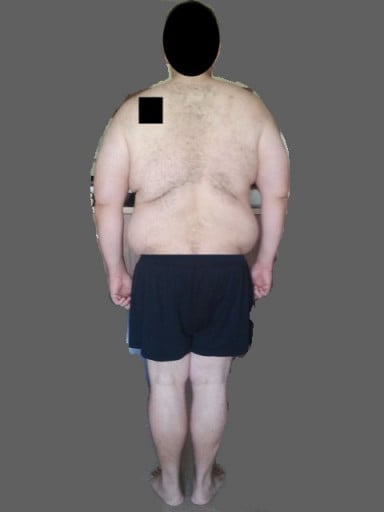 A picture of a 6'3" male showing a snapshot of 330 pounds at a height of 6'3
