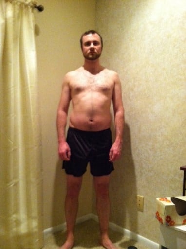 A progress pic of a 6'2" man showing a snapshot of 206 pounds at a height of 6'2