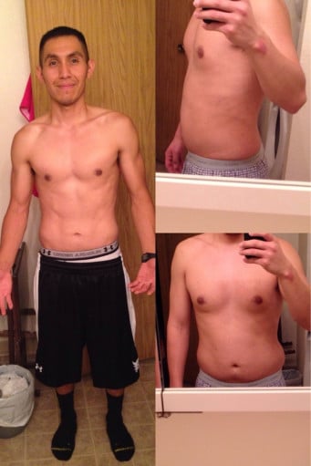 Male's 42 Lb Weight Loss Journey in 6 Months: From Sedentary to Active