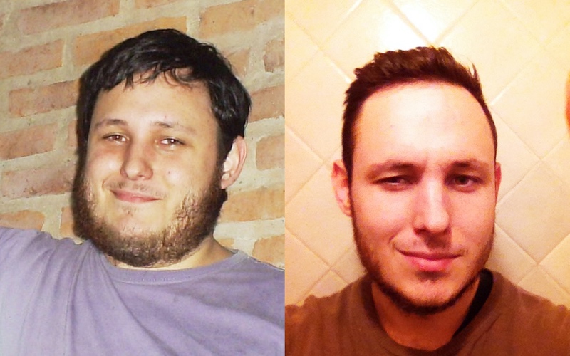 5'5 Male Before and After 74 lbs Weight Loss 254 lbs to 180 lbs