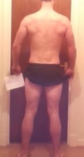 A picture of a 6'2" male showing a snapshot of 182 pounds at a height of 6'2