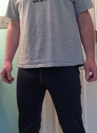 A progress pic of a 5'10" man showing a snapshot of 195 pounds at a height of 5'10