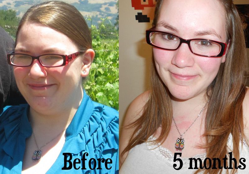 5 feet 2 Female 148 lbs Fat Loss Before and After 270 lbs to 122 lbs