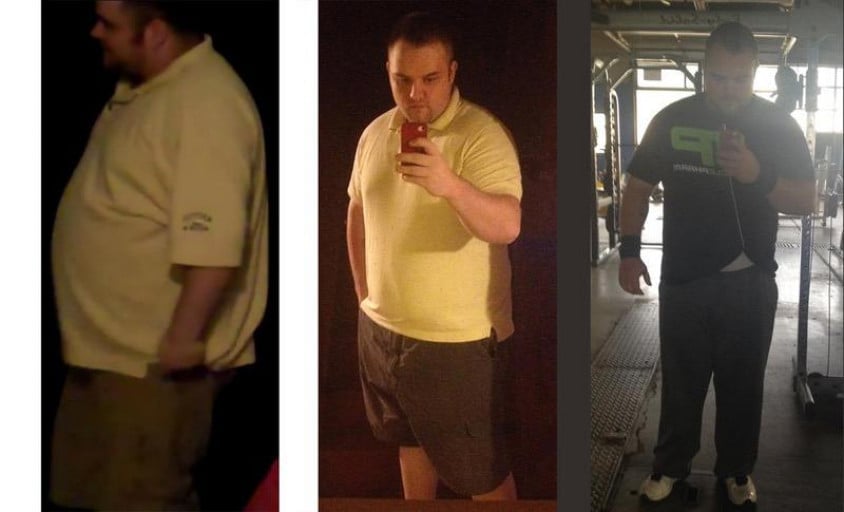 A progress pic of a 6'0" man showing a snapshot of 350 pounds at a height of 6'0