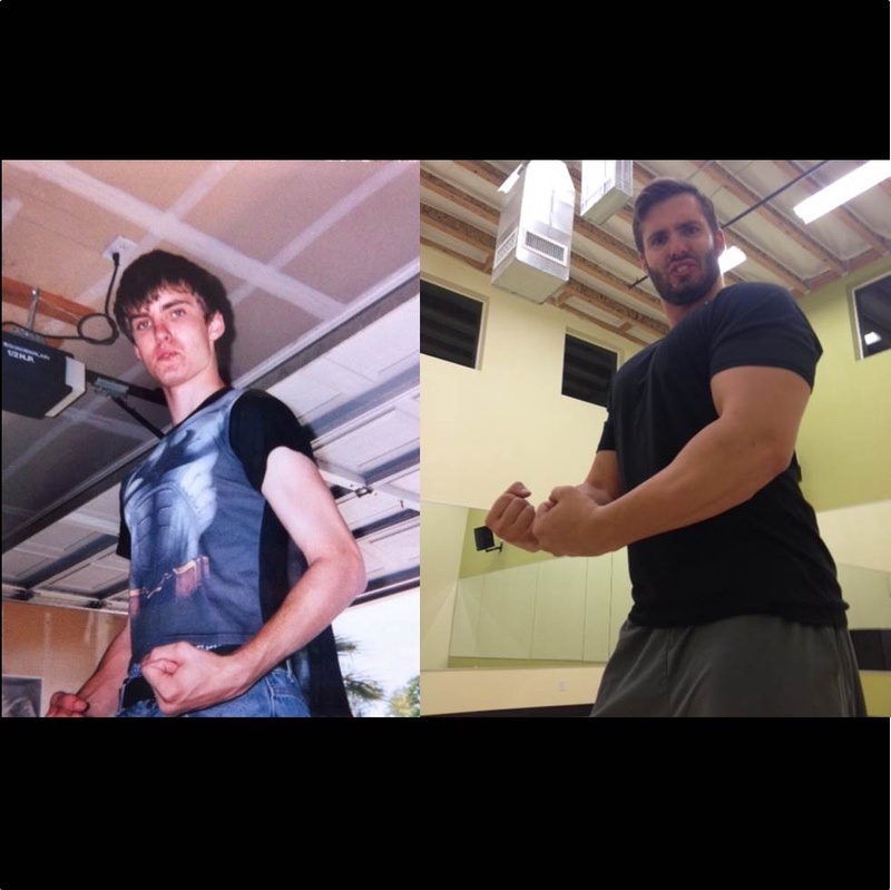 Progress Pics of 90 lbs Weight Gain 6 foot Male 130 lbs to 220 lbs