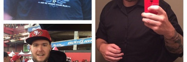 6 feet 4 Male Before and After 148 lbs Weight Loss 390 lbs to 242 lbs
