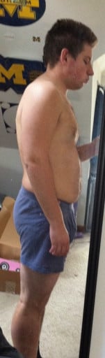 A before and after photo of a 5'9" male showing a weight cut from 200 pounds to 194 pounds. A net loss of 6 pounds.