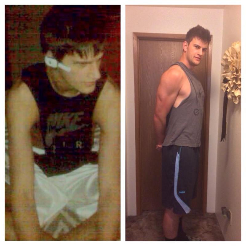 6'6 Male Before and After 50 lbs Muscle Gain 185 lbs to 235 lbs