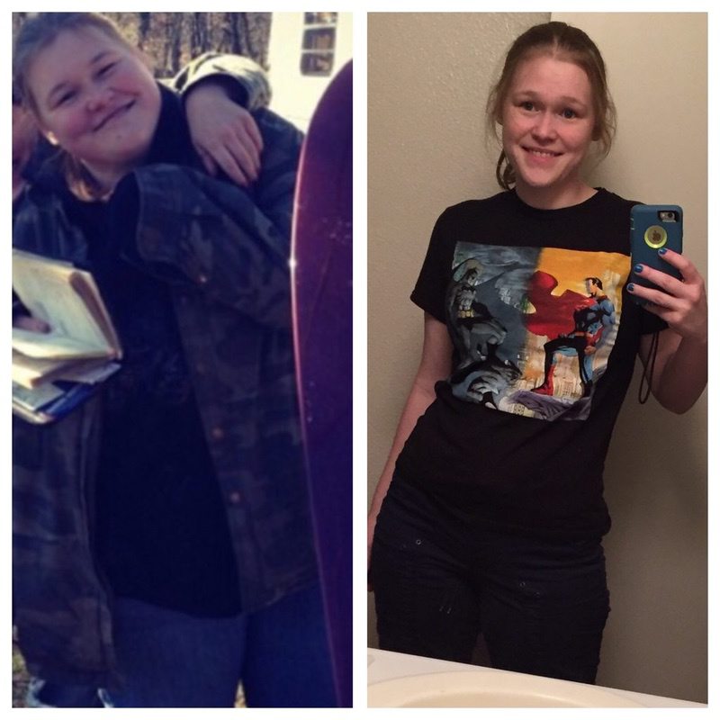 125 lbs Fat Loss Before and After 5'8 Female 285 lbs to 160 lbs