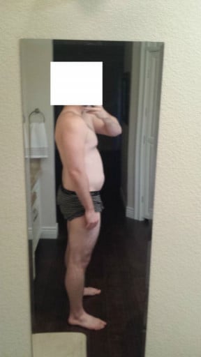 A picture of a 5'10" male showing a snapshot of 199 pounds at a height of 5'10