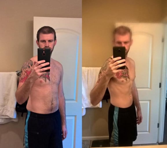 Progress Pics of 19 lbs Weight Loss 6 foot 3 Male 188 lbs to 169 lbs
