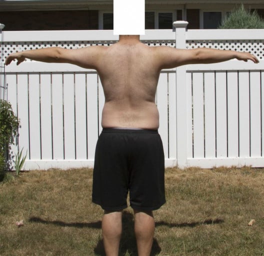 A progress pic of a person at 185 cm