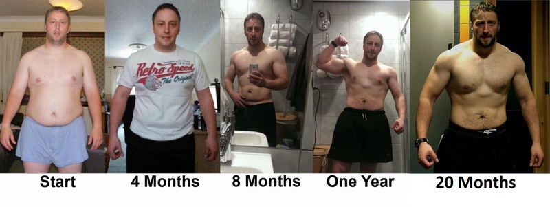 5 feet 10 Male Before and After 69 lbs Fat Loss 259 lbs to 190 lbs