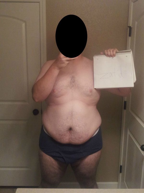 4 Pictures of a 6'4 317 lbs Male Weight Snapshot