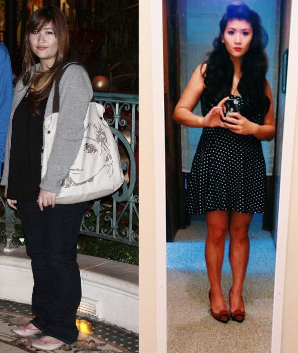 5 feet 3 Female Before and After 100 lbs Weight Loss 220 lbs to 120 lbs