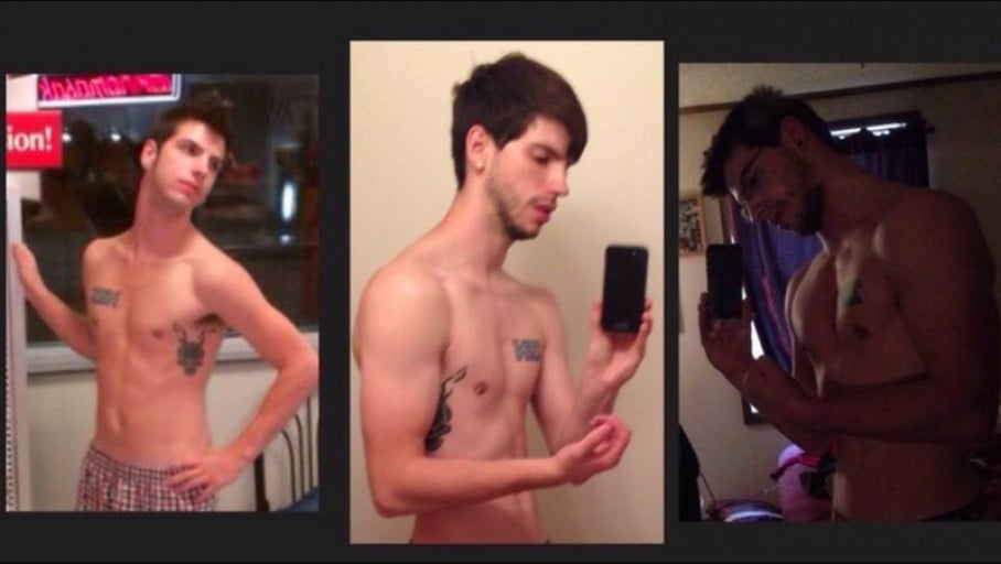 M/23/5'9" [130-143 13 # gain] 6 months. Weightlifting and dieting helped me add much needed weight