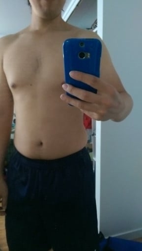 A progress pic of a 6'0" man showing a snapshot of 175 pounds at a height of 6'0