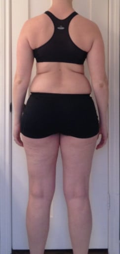 A progress pic of a 5'10" woman showing a snapshot of 183 pounds at a height of 5'10