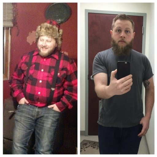 85 lbs Weight Loss Before and After 5 feet 7 Male 250 lbs to 165 lbs