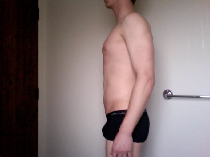 A picture of a 6'0" male showing a snapshot of 170 pounds at a height of 6'0