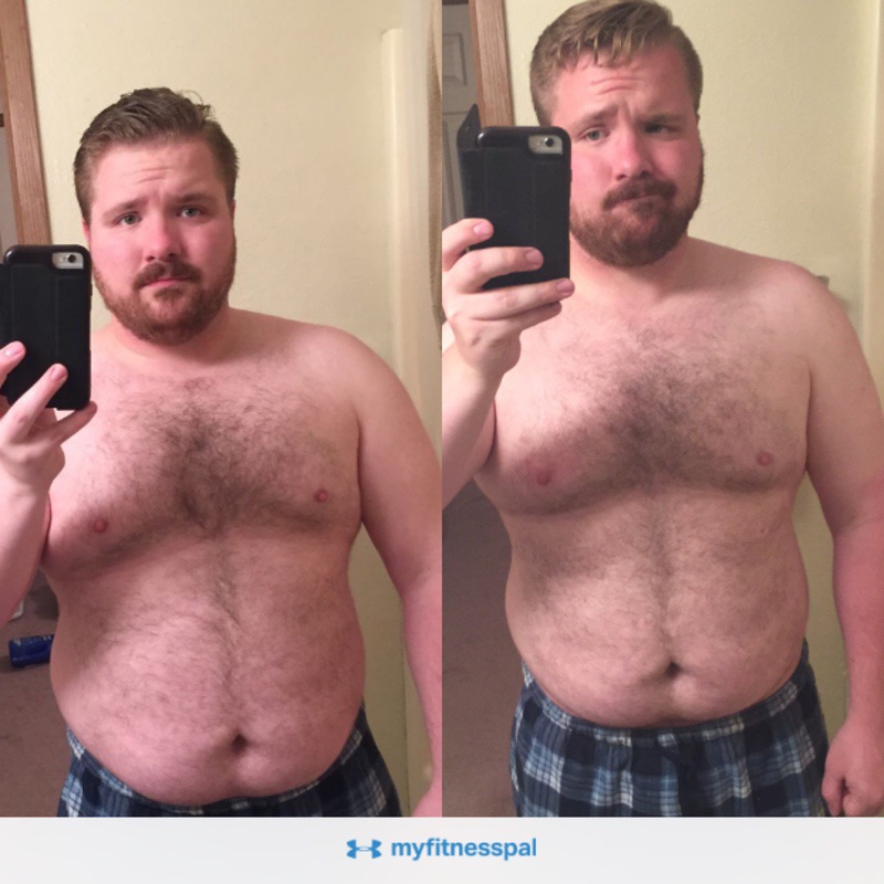 5 feet 6 Male Progress Pics of 26 lbs Weight Loss 230 lbs to 204 lbs