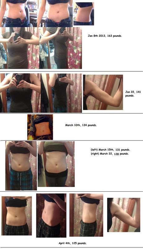 5'10 Female 38 lbs Fat Loss 163 lbs to 125 lbs