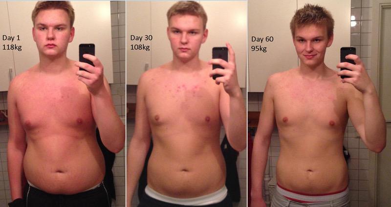50 lbs Weight Loss Before and After 6 feet 4 Male 259 lbs to 209 lbs