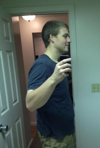 A progress pic of a 6'2" man showing a weight loss from 369 pounds to 246 pounds. A respectable loss of 123 pounds.