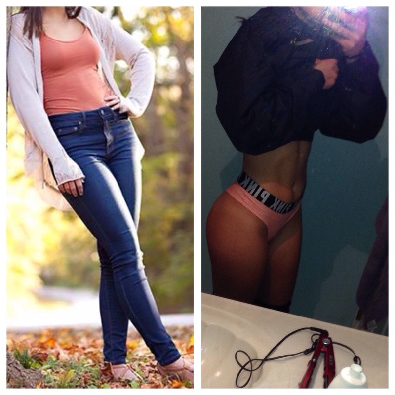 Before and After 6 lbs Fat Loss 5 feet 8 Female 142 lbs to 136 lbs