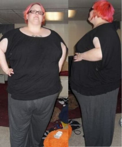 Progress Pics of 137 lbs Weight Loss 5 feet 7 Female 396 lbs to 259 lbs