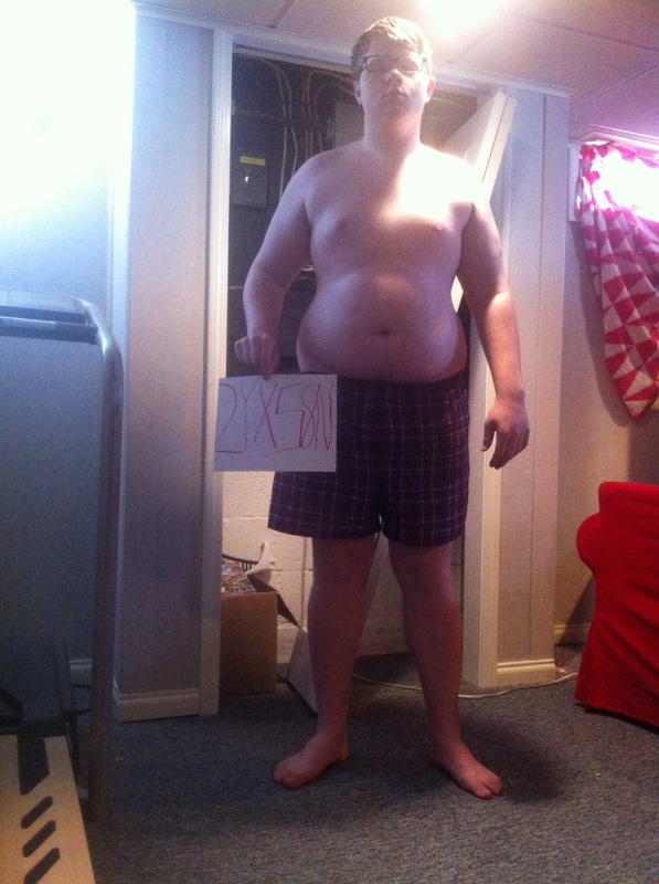 3 Pics of a 272 lbs 5 foot 10 Male Weight Snapshot