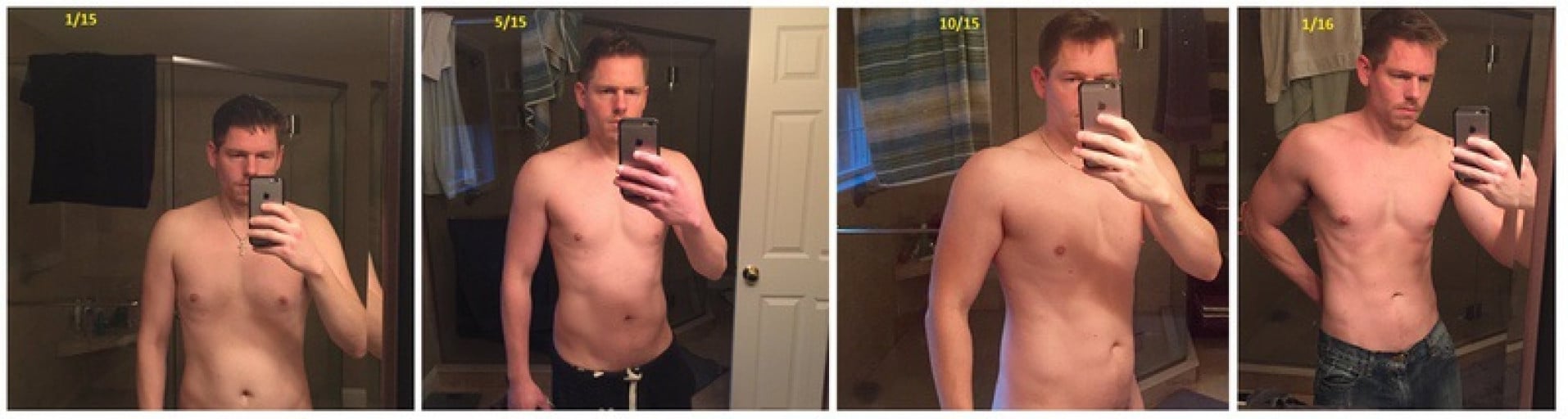 My 1 Year Weight Loss Journey: M/34/6' [182 >164 = 18Lbs] Progress