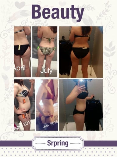 5 feet 5 Female Progress Pics of 15 lbs Weight Loss 152 lbs to 137 lbs