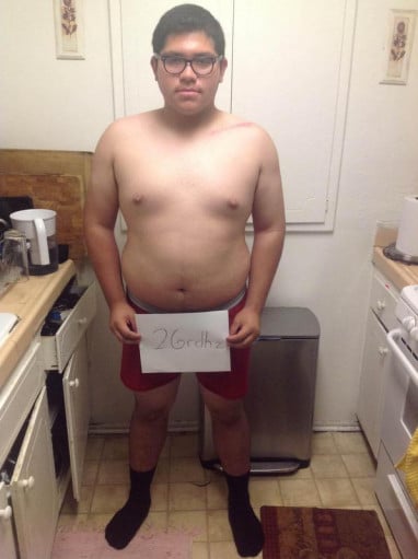 A picture of a 5'10" male showing a snapshot of 247 pounds at a height of 5'10