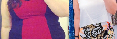 5'5 Female Before and After 112 lbs Fat Loss 283 lbs to 171 lbs