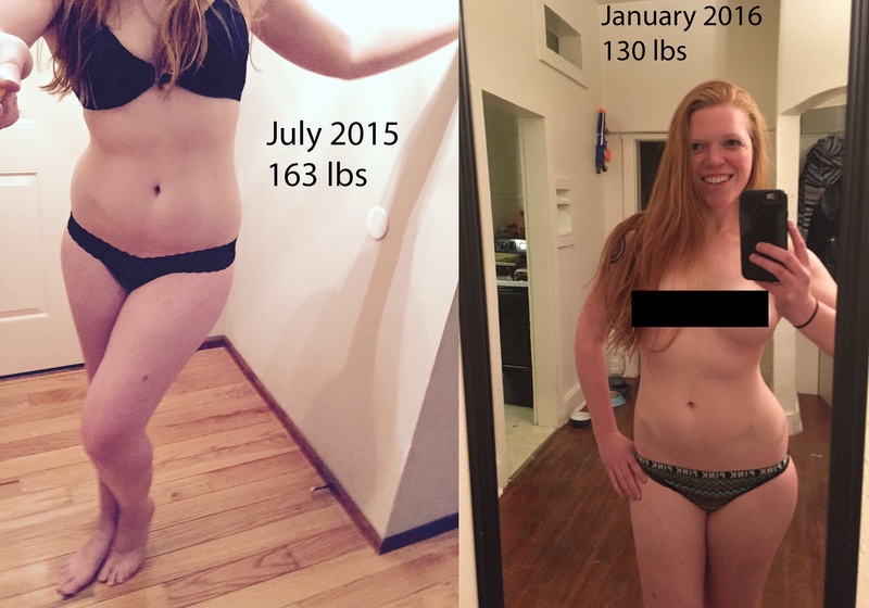 Female, 5 foot 6 (168 cm), 163 lbs to 130 lbs (74 kg to 59 kg) .