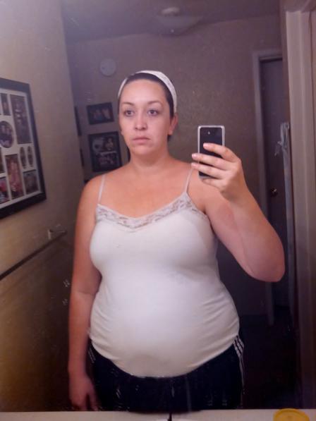 5 foot 10 Female Before and After 53 lbs Fat Loss 269 lbs to 216 lbs