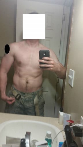 A progress pic of a 6'1" man showing a snapshot of 214 pounds at a height of 6'1