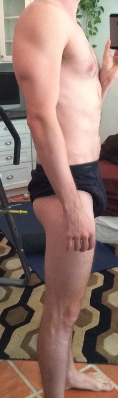 4 Pictures of a 170 lbs 6 foot Male Weight Snapshot
